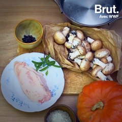 Recette durable : poulet saumuré et son potimarron poêlé