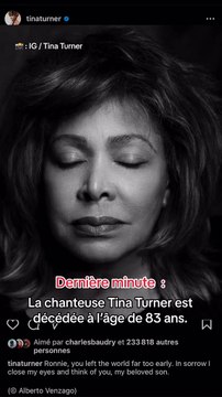 Tina Turner est décédée à l’âge de 83 ans.