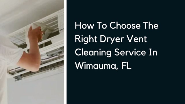 Dryer Vent Cleaning Wimauma FL