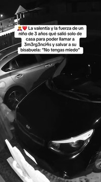 VIDEO: No tengas miedo, no tengas miedo , se repetía un niño de 3 años que salvó a su abuela