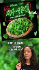 Au Japon, cette pizza principalement garnie de coriandre ravive le débat autour de cette herbe aromatique.