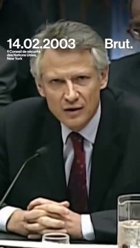 Dominique de Villepin au Conseil de sécurité des Nations Unies, New York.