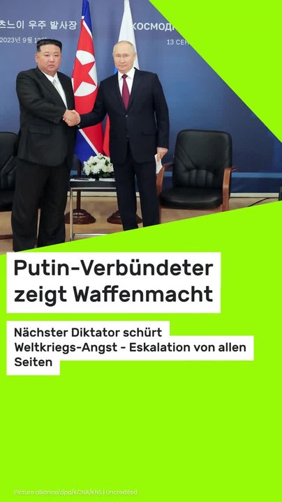 Copy of Putin-Verbündeter zeigt Waffenmacht: Nächster Diktator schürt Weltkriegs-Angst - Eskalation von allen Seiten