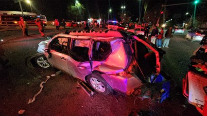 Impresionante accidente en el bulevar Guadiana deja 6 lesionados
