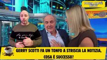 Gerry Scotti fa un tonfo a Striscia la Notizia, cosa è successo