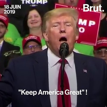 Quand Donald Trump teste son nouveau slogan à l'applaudimètre