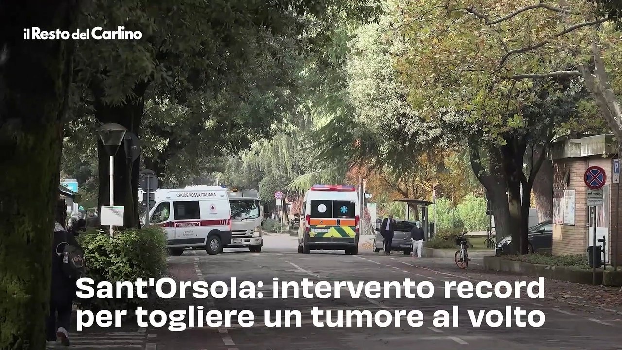 Sant'Orsola: intervento record per togliere un tumore al volto, video