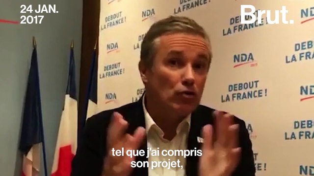Avant, Nicolas Dupont-Aignan et le Front National c'était diff...