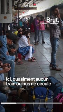 Privés de transports à cause du confinement, des millions d'Indiens tentent de rentrer chez eux