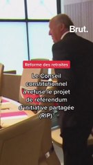 Le Conseil constitutionnel a refusé le projet de référendum d'initiative partagée (RIP).