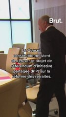 Le conseil constitutionnel vient de refuser le projet de référendum d'initiative partagée sur la réforme des retraites.