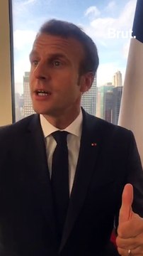 Interview Brut : Emmanuel Macron vante sa politique en matière d'écologie