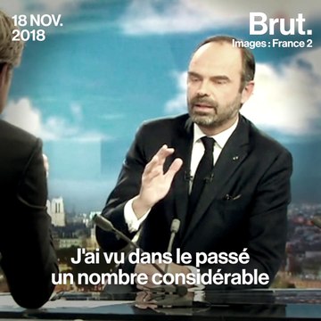 Gilets jaunes : Édouard Philippe avant/après