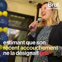 À l'assemblée de l’Etat de Californie, elle vient avec son bébé pour participer au vote
