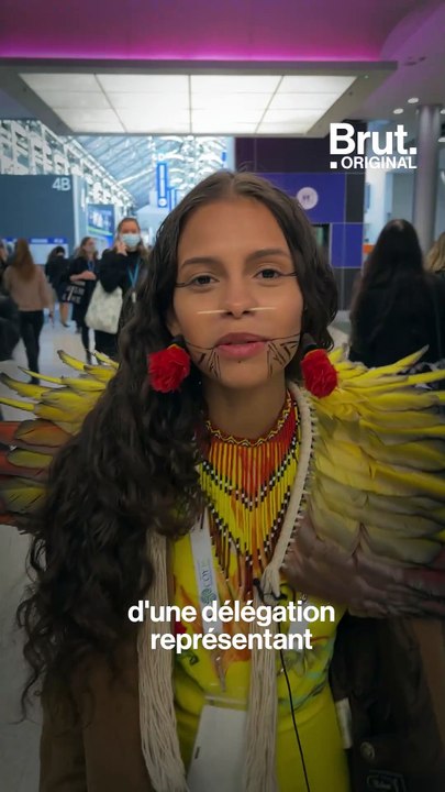 Alice Pataxó, une jeune autochtone brésilienne à la COP26