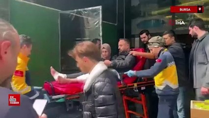 Bursa’da bir kişinin yaralandığı silahlı saldırı anı