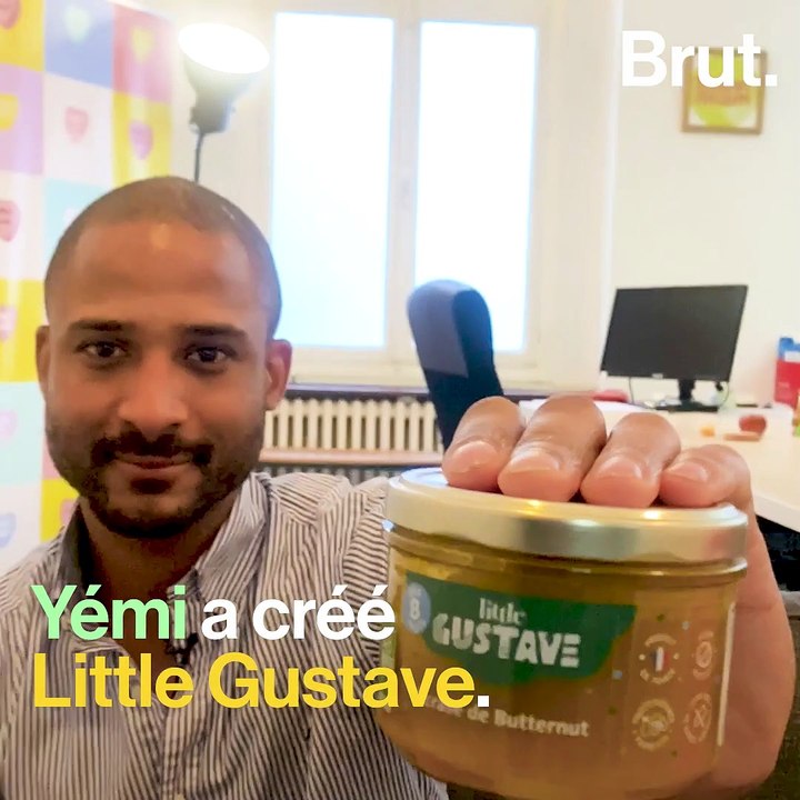 Yémi a créé Little Gustave, des petits pots 100% bio