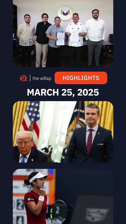 Today's headlines: Sara Duterte, White House, Alex Eala | The wRap | March 25, 2025