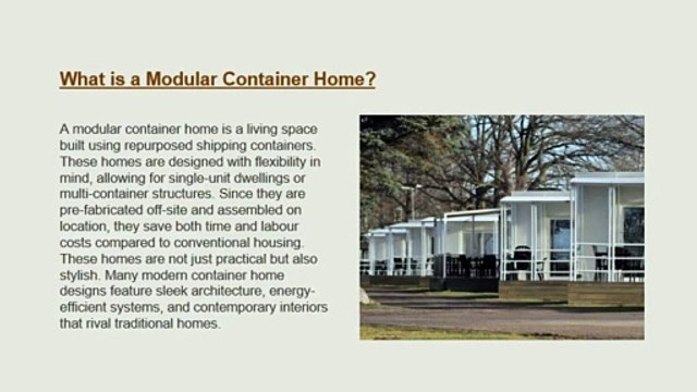 Modular Container Home: The Future of Affordable and Sustainable Living