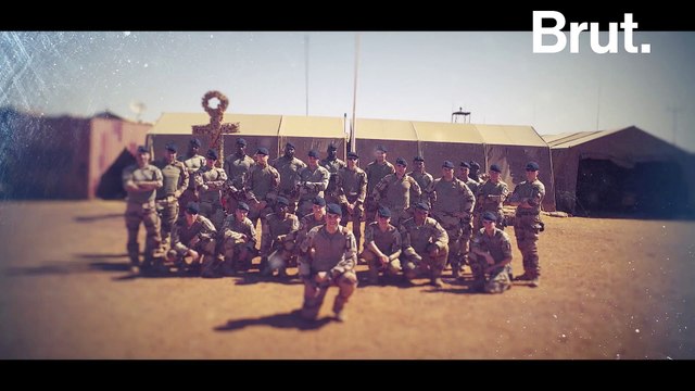 28 décembre, avec un jeune soldat français envoyé au Mali