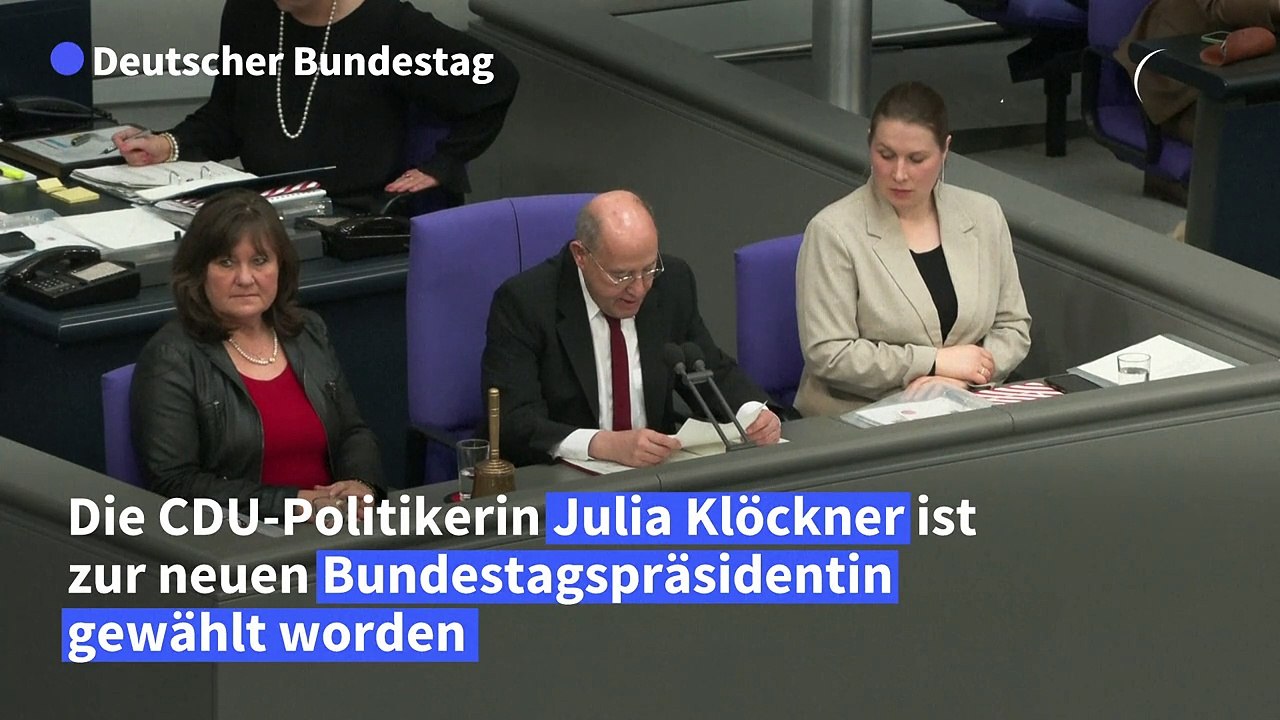Julia Klöckner zur Bundestagspräsidentin gewählt