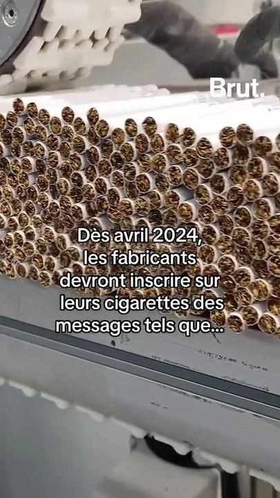 Des messages de prévention directement imprimés sur les cigarettes au Canada.