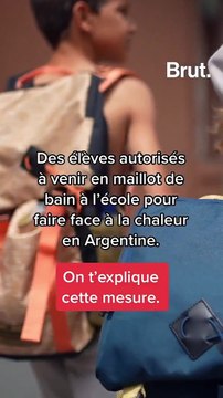 Voici pourquoi des élèves sont autorisés à venir en maillot de bain à l’école en Argentine.