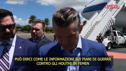Hegseth: "Nessuno ha mandato piani di guerra su chat"