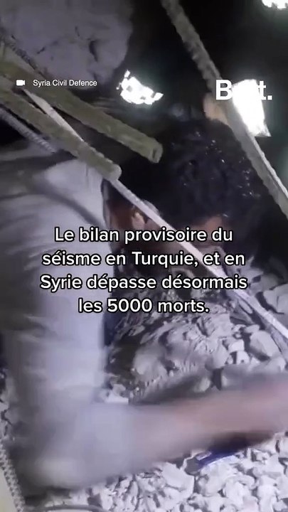 Le bilan provisoire du séisme en Turquie, et en Syrie dépasse désormais les 5000 morts.