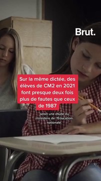 Les élèves de CM2 en 2021 font plus de fautes que ceux de 1987