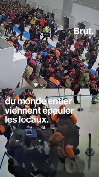 Avec un sauveteur français en Turquie