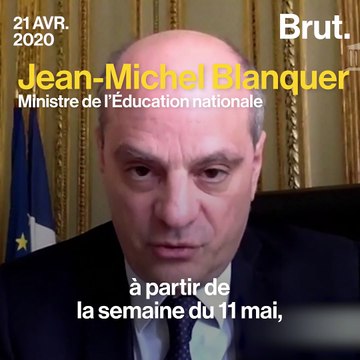 Réouverture des écoles : les annonces du ministre de l'Éducation