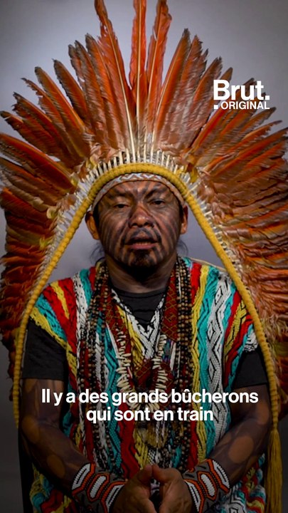 Menacé de mort, un chef autochtone d'Amazonie témoigne