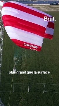 Ce cerf-volant est utilisé comme une éolienne aérienne