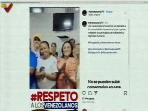 Pueblo de Venezuela se unen a la campaña Respeto a los Venezolanos a través de las redes sociales