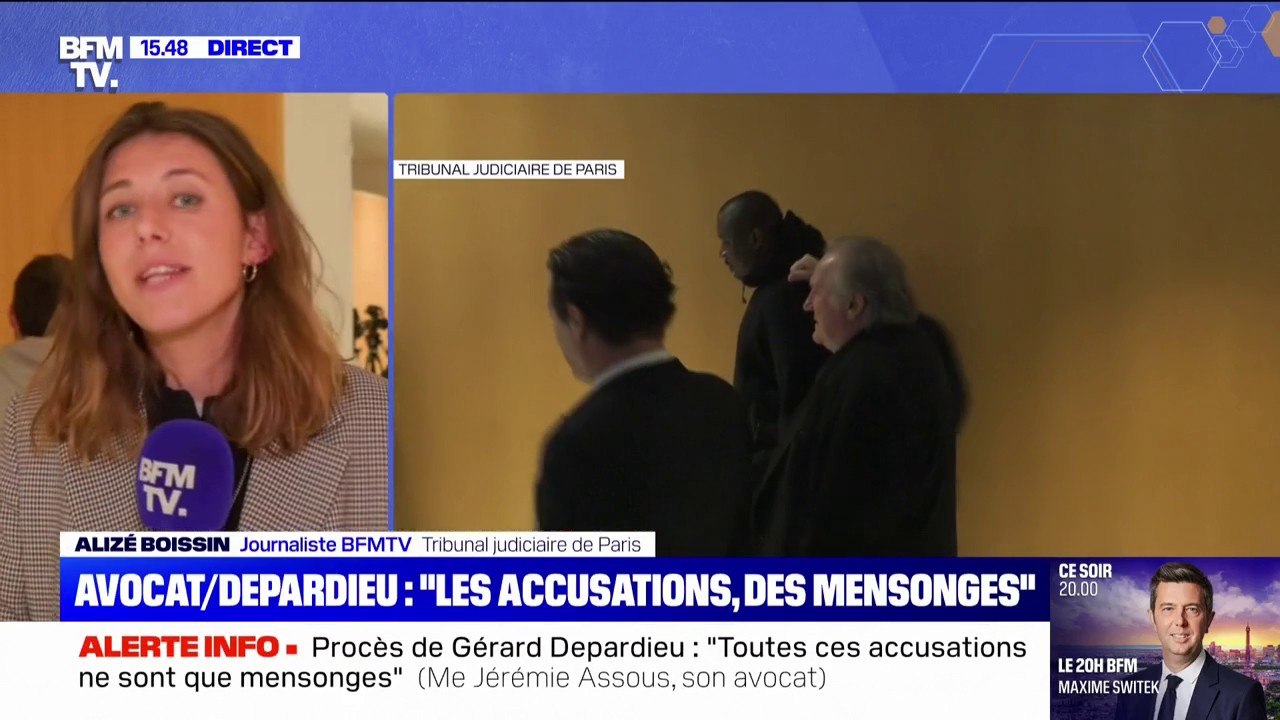 "Je ne plais pas suffisamment pour mettre la main aux fesses de quelqu'un": Gérard Depardieu répond aux questions de la Cour lors de son procès pour "agressions sexuelles"