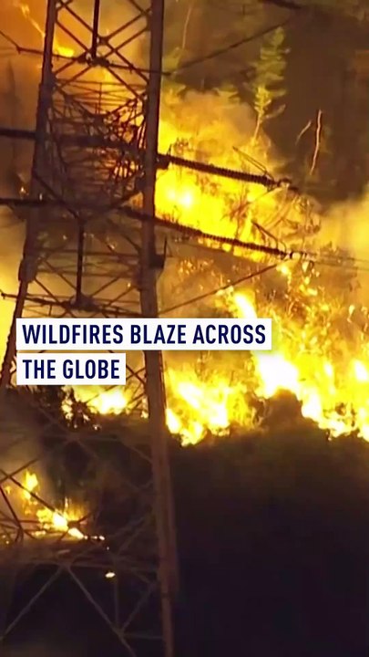 Wildfires blaze across the globe