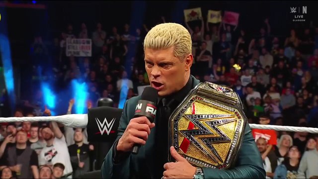 John Cena runs away from Cody Rhodes - WWE RAW 3/24/2025