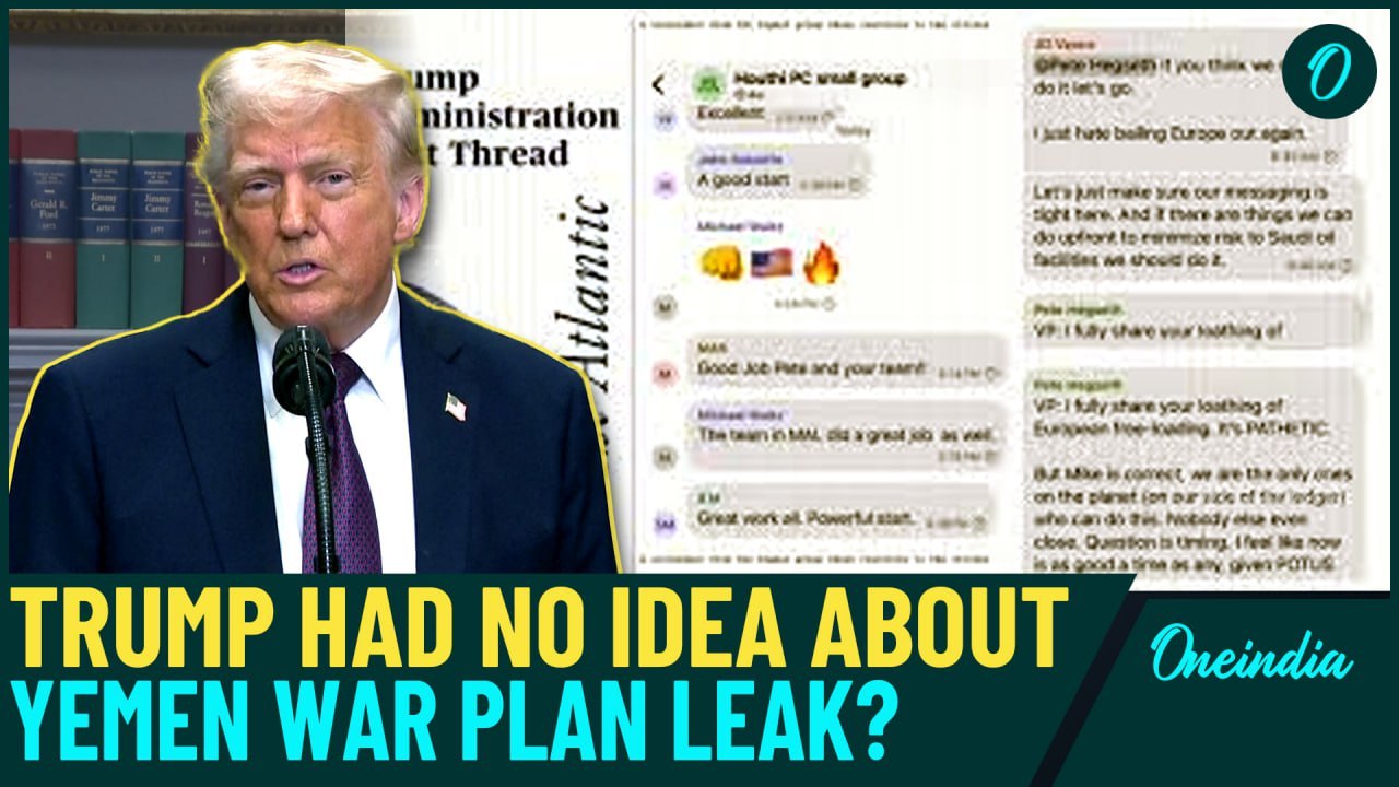 Trump’s TOP SECRET War Plan Leaked! Video Shows Moment When Trump Learns Of Chat Leak| ‘Don’t Know…’