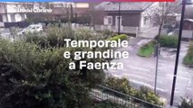 Temporale e grandine a Faenza, il video