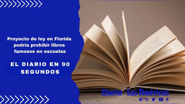 Proyecto de ley en Florida podría prohibir libros famosos en escuelas | El Diario en 90 segundos