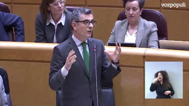 Bolaños acusa a un senador del PP de calumniar contra Conde Pumpido