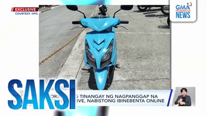 Motorsiklong tinangay ng nagpanggap na magte-test drive, nabistong ibinebenta online | Saksi