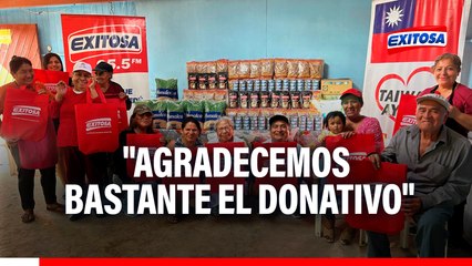 Chorrillos: Exitosa y Gobierno de Taiwán entregan importante donación de alimentos a olla común "Todos Unidos"