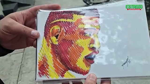 Aficionado entrega DIBUJOS PERSONALIZADOS a PELEADORES MEXICANOS de UFC | Estadio Deportes