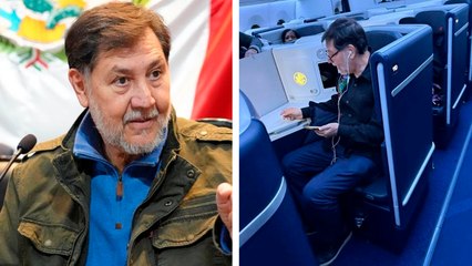 Fernández Noroña responde a críticas por viajar en primera clase a Europa