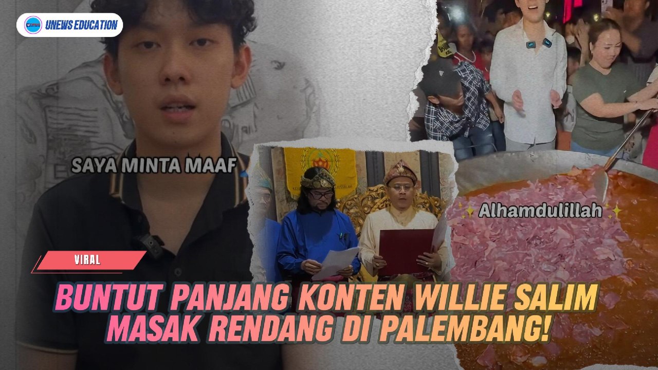 Buntut Panjang Konten Willie Salim Masak Rendang di Palembang!