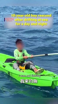 10-year-old boy rescued after drifting at sea for a day and night