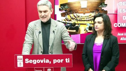 Declaraciones del PSOE de Segovia sobre el socavón de El Espinar.