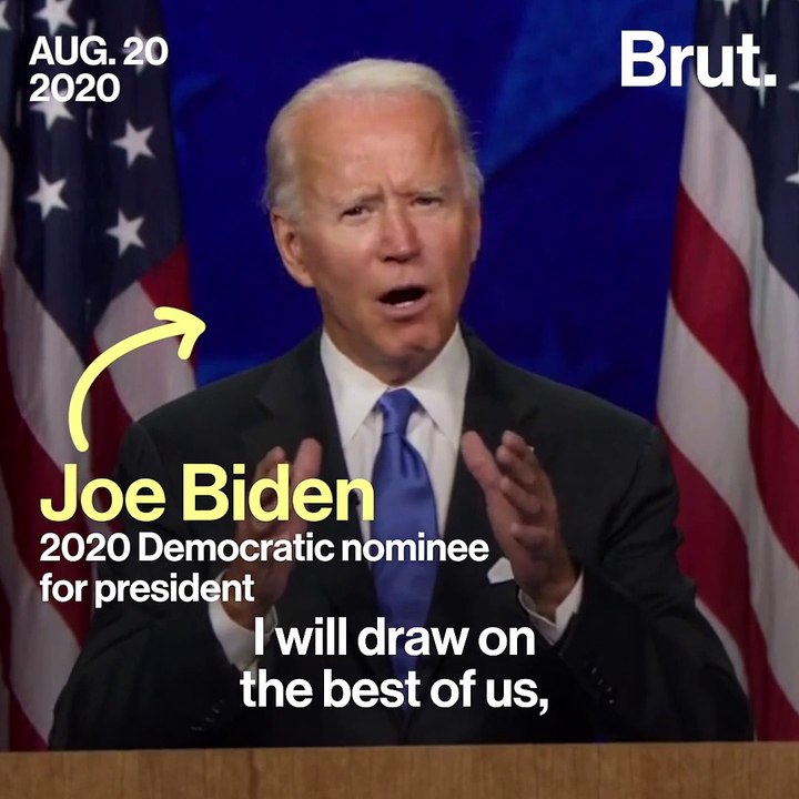 Joe Biden accepts Democratic nomination